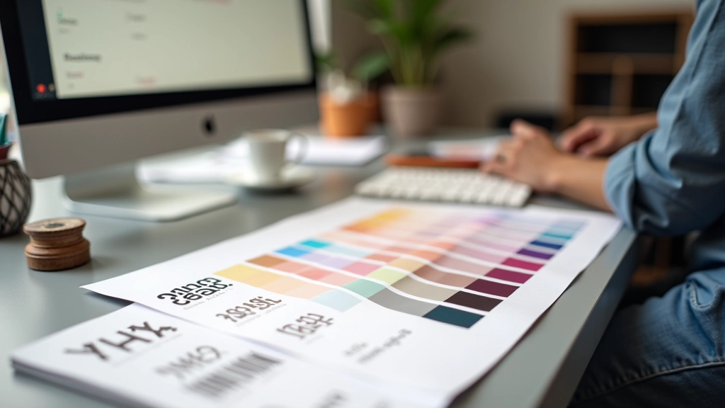 Typografische schaal en kleurenpalet voor designsysteem