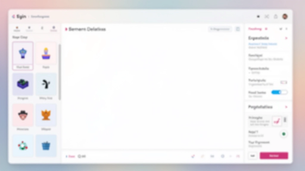 Elementen bibliotheek in een drag-and-drop builder interface met duidelijke categorieÃ«n